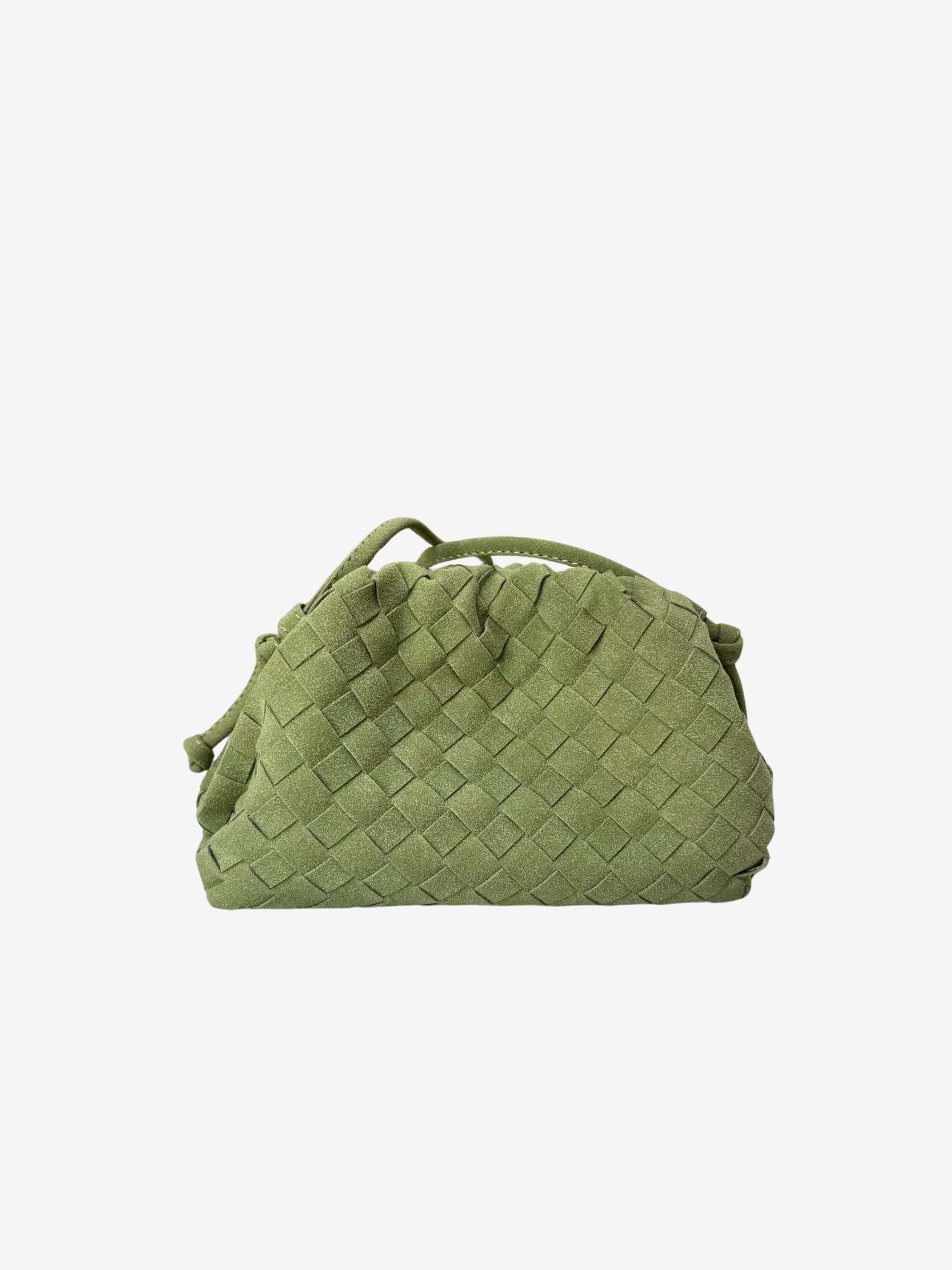 Amie Woven Suede Crossbody Bag