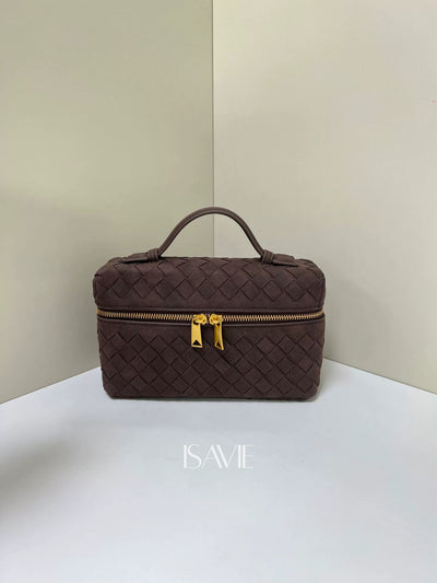 Clara Woven Suede Bag