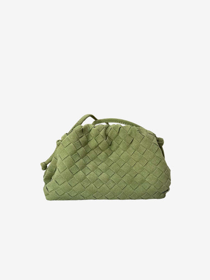 Amie Woven Suede Crossbody Bag