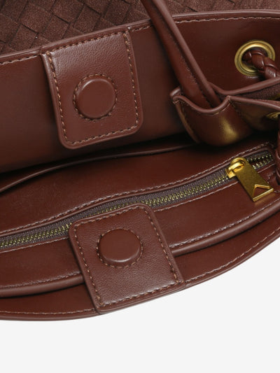 Emma Woven Suede Bag Small