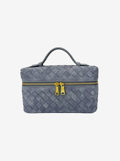 Clara Woven Suede Bag