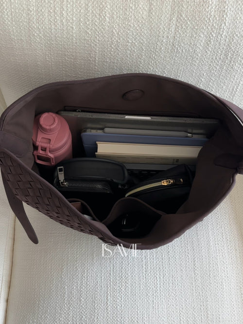 Helen Suede Tote Bag (Fits a 16-inch laptop)