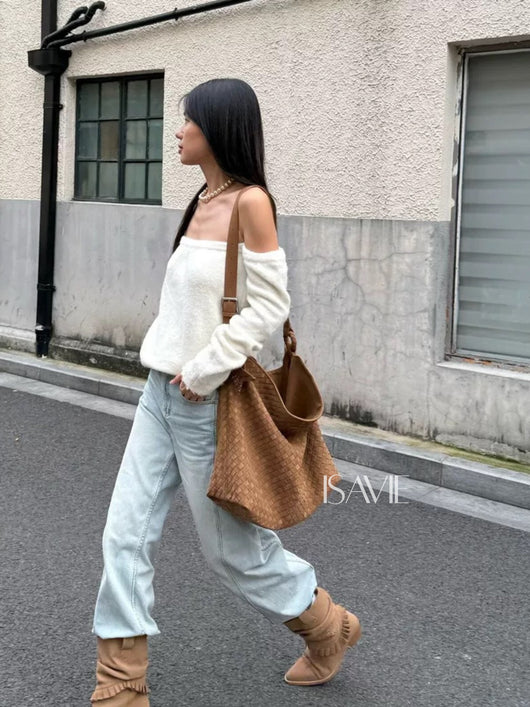 Helen Suede Tote Bag (adatta a un laptop da 16 pollici)